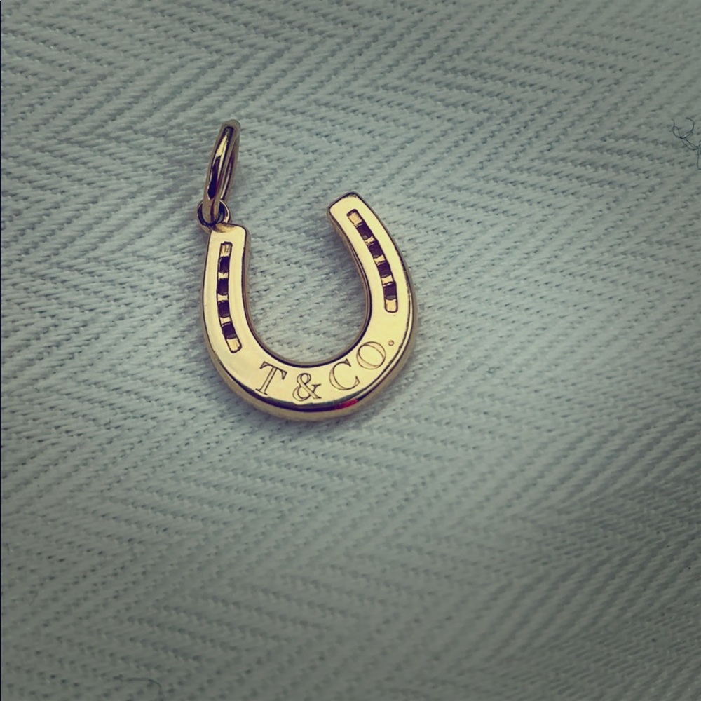 TIFFANYS 18k Gold Horseshoe Pendent